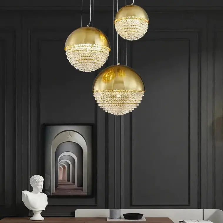 Gold Iron Luxury Retro Living Room Fashion Chandelier ChandeliersLife®