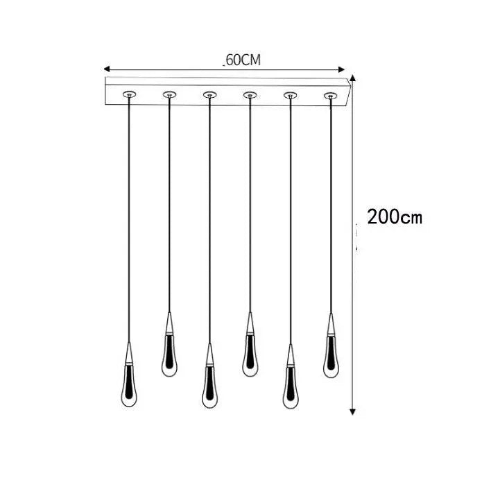 Raindrop Chandelier Decorative Stair Ceiling Crystal Light Fixture ChandeliersLife®