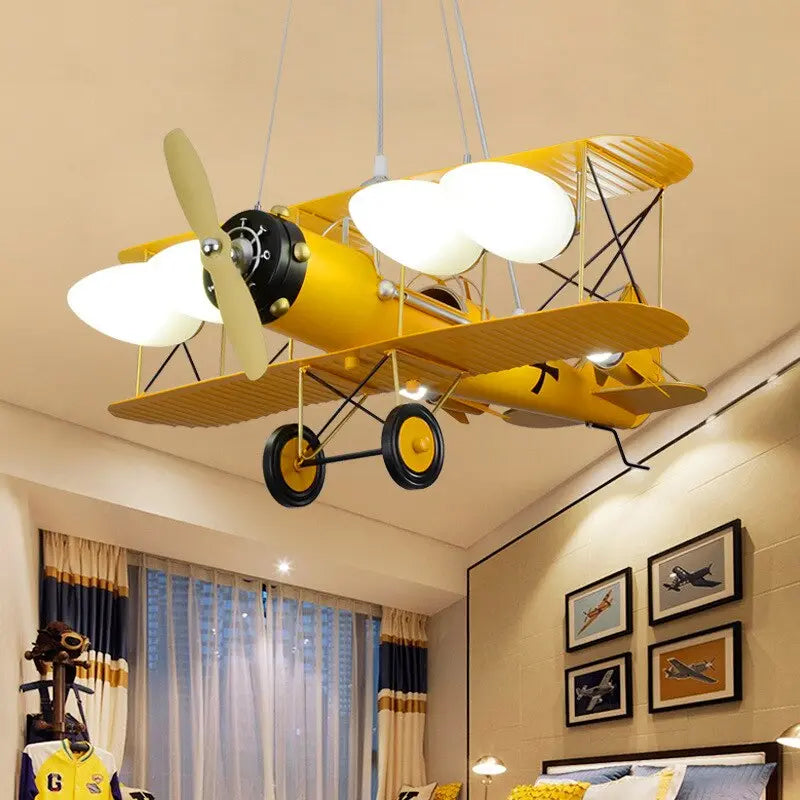 Boy Kids Bedroom Decorative Airplane Pendant Chandelier ChandeliersLife®