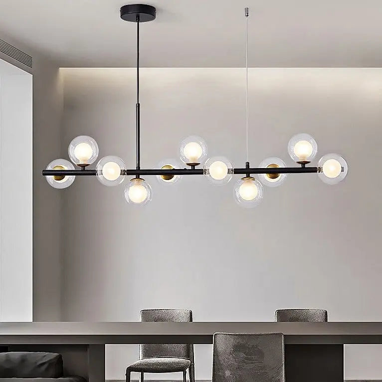 Modern Long Dining Room Chandeliers Glass Ball ChandeliersLife®