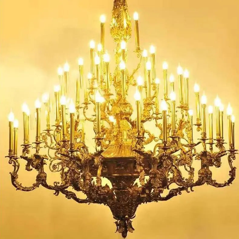 French Copper Luxury Villa Chandelier ChandeliersLife®
