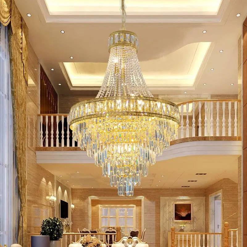 Banquet Hall Gold Modern Crystal Chandelier ChandeliersLife®