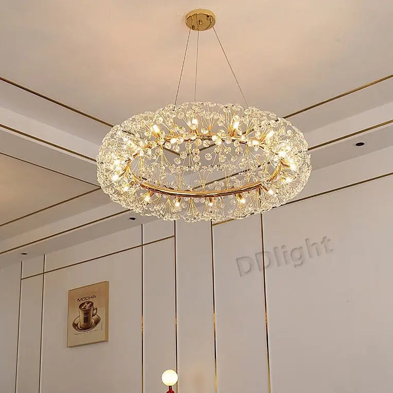Gold Luxury Circular Chandelier ChandeliersLife®