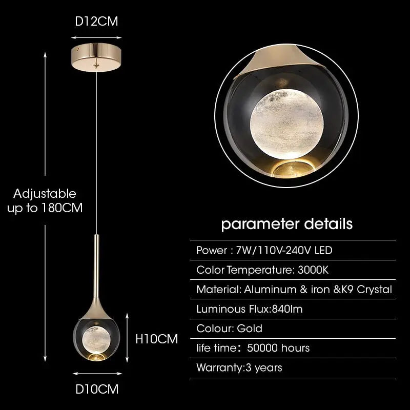 Moon Shape Pendant Light ChandeliersLife®