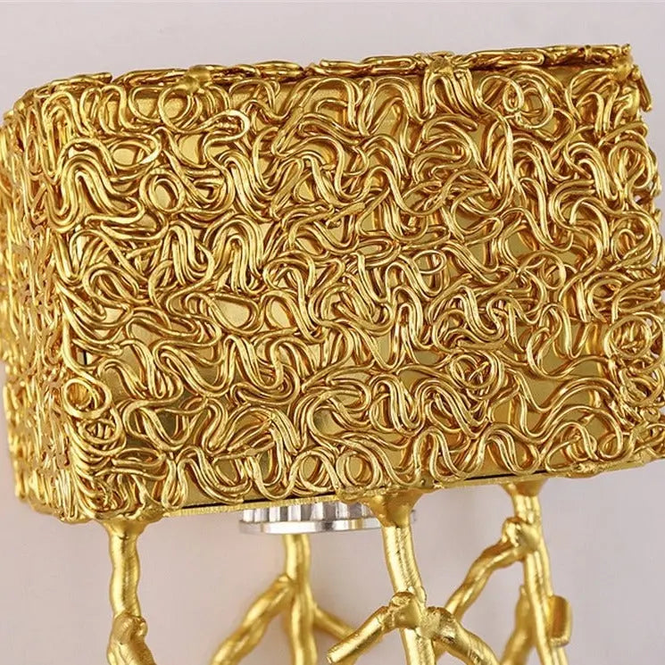 Nordic Transparent Crystal Gold Wall Lamp ChandeliersLife®