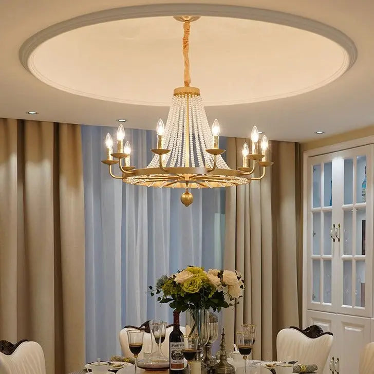 Country Candle Crystal Chandelier ChandeliersLife®