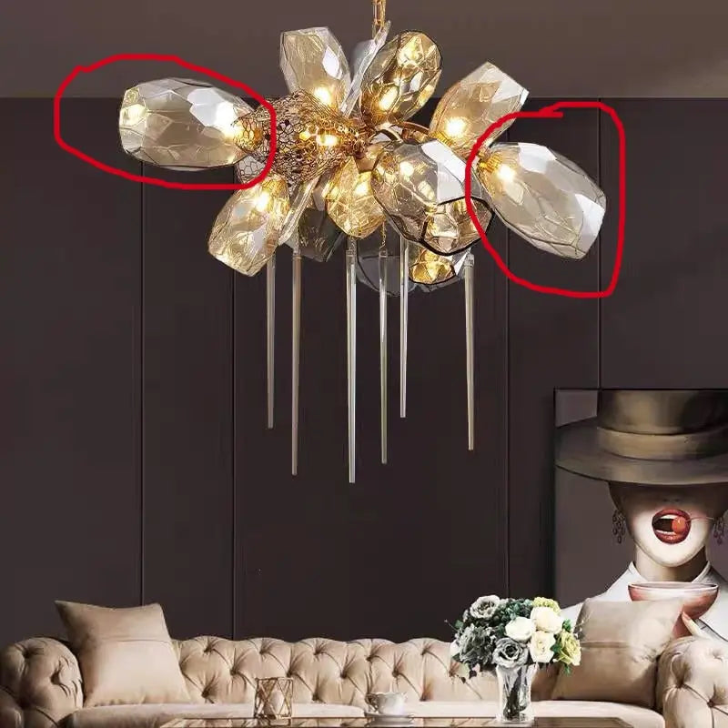 Modern Luxury Villa Glass Chandelier ChandeliersLife®