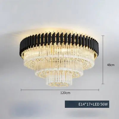 Round Crystal Designer Ceiling Chandelier ChandeliersLife®