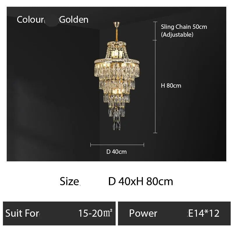 Duplex Villa Crystal Chandelier ChandeliersLife®