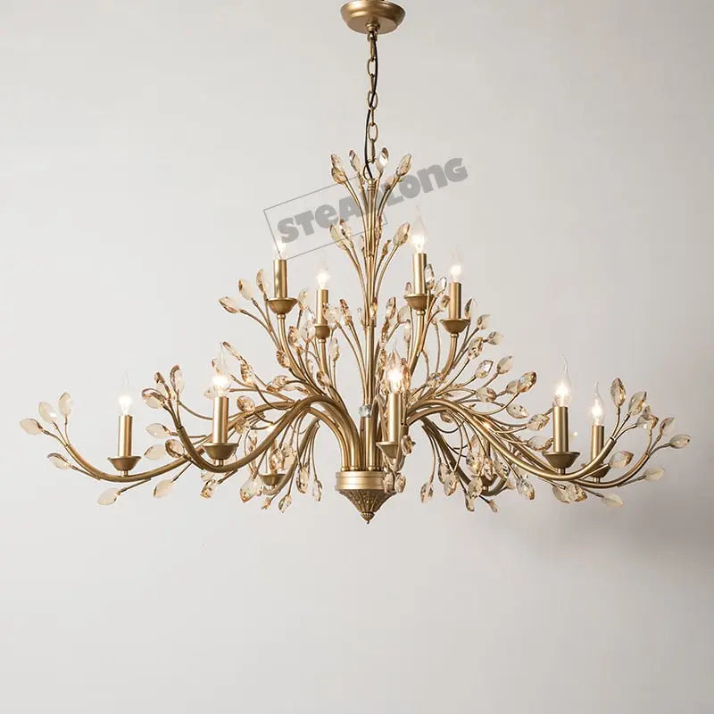 Modern Crystal Branche Chandelier - Brass ChandeliersLife®