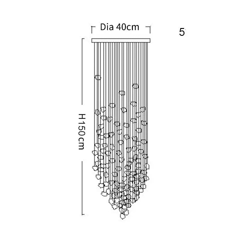 Modern Hanging Stone Chandelier ChandeliersLife®