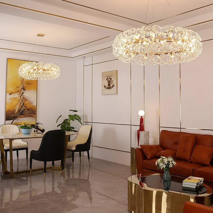 Gold Luxury Circular Chandelier ChandeliersLife®