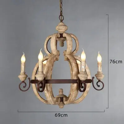 Rustic Wood Chandelier ChandeliersLife®