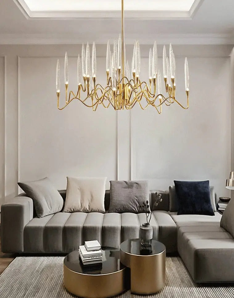 Luxury Nordic Tree Branch Candle Shaped Crystal Chandelier ChandeliersLife®