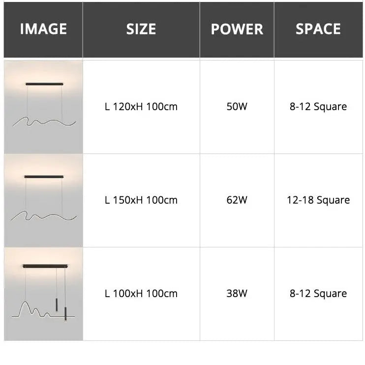 2023 New Nordic Minimalist Strip ChandeliersLife®