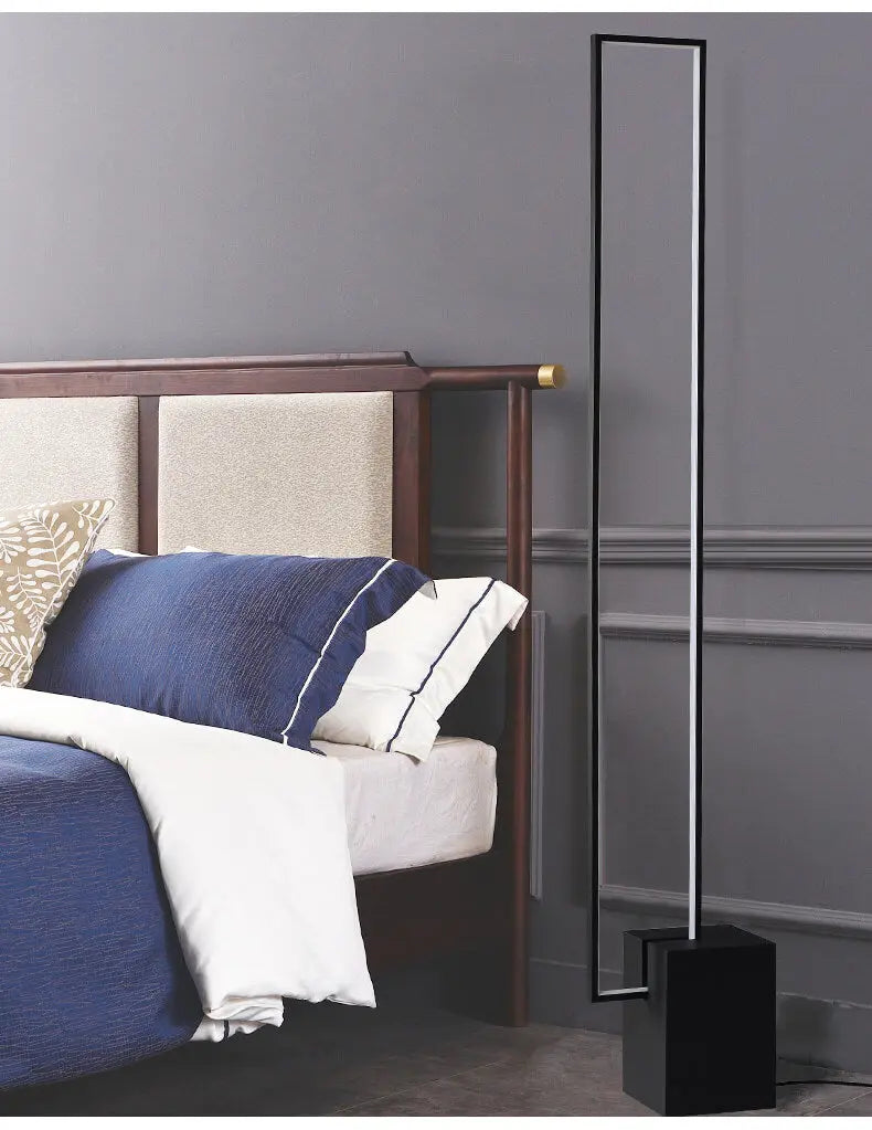 Nordic Standing Contemporary Smart Square Led Strip Floor Lamp ChandeliersLife®