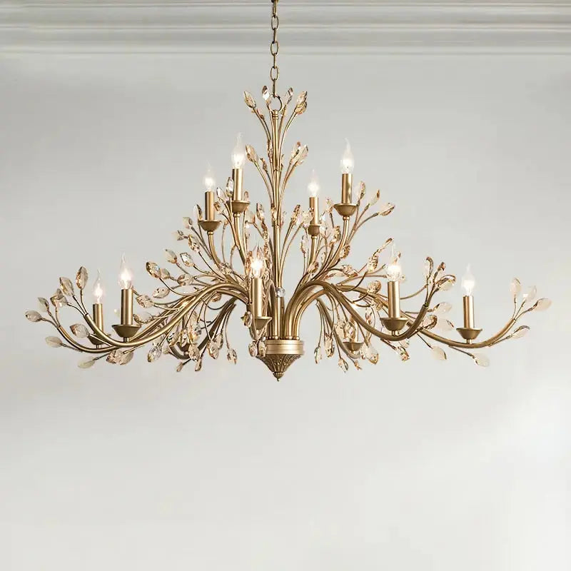 Modern Crystal Branch Chandelier - Amber ChandeliersLife®