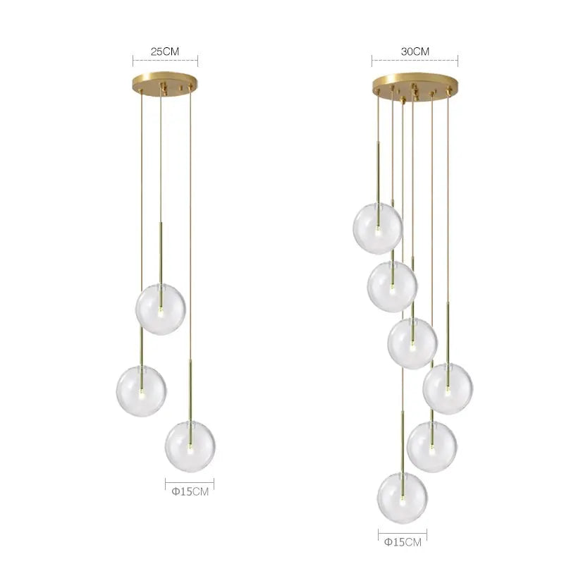 Modern Luxury Glass Ball Chandelier ChandeliersLife®