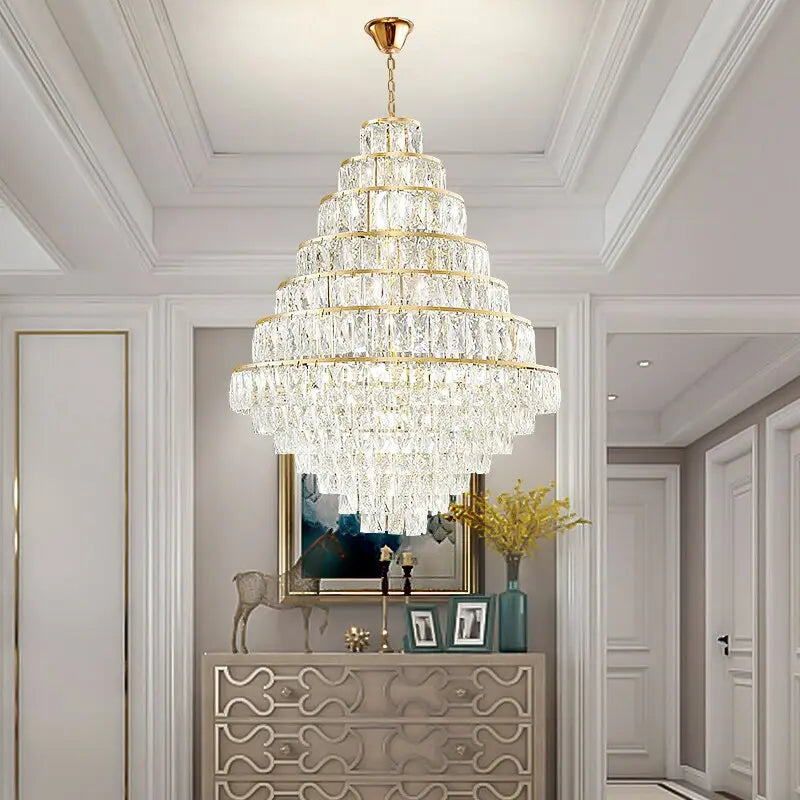 Villa Hollow Duplex Building Chandelier ChandeliersLife®