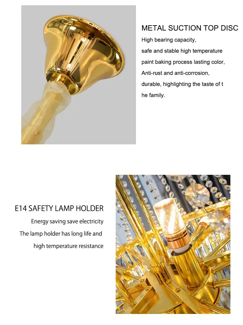 Banquet Hall Gold Modern Crystal Chandelier ChandeliersLife®