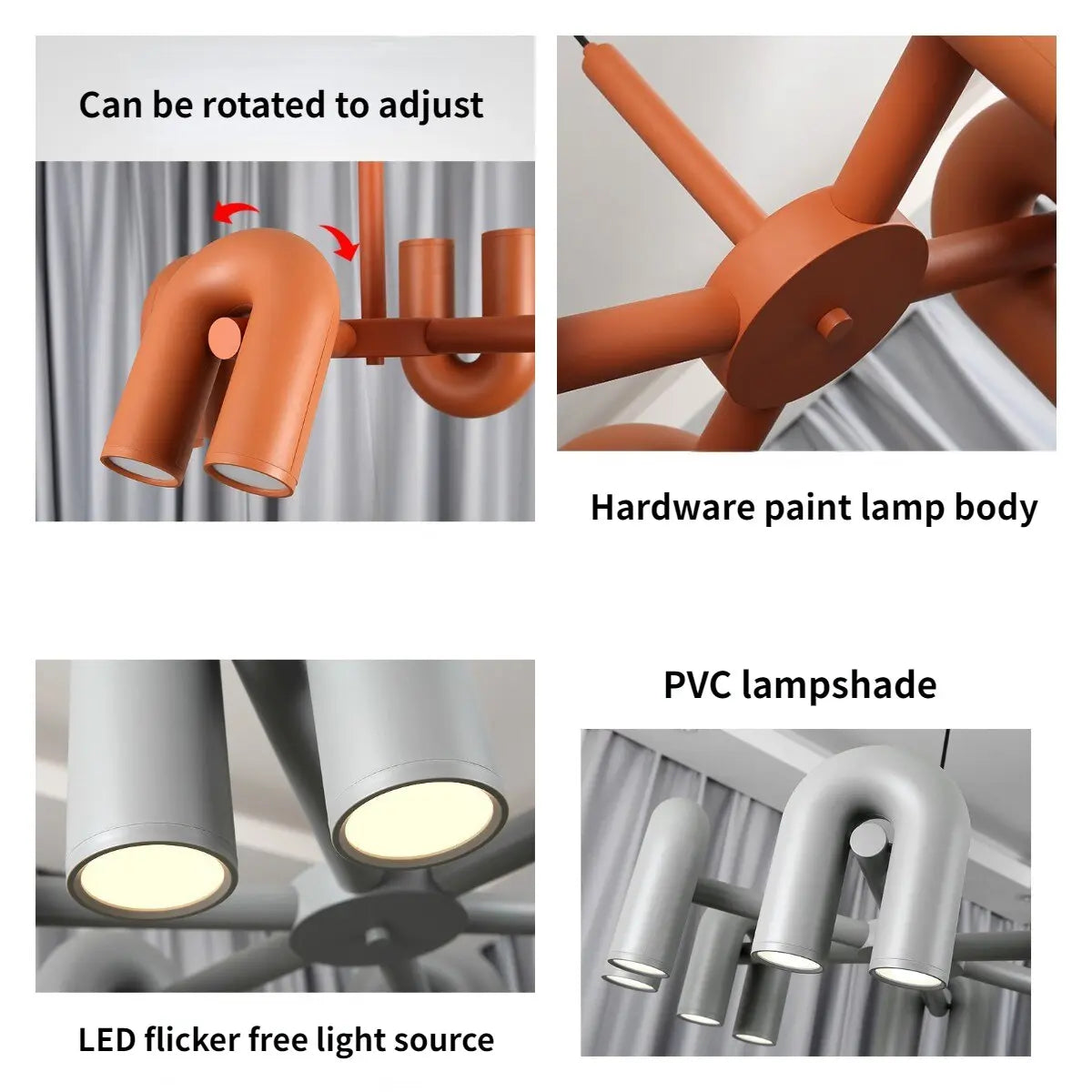 Nordic Creative Macaron U Shape Chandeliers ChandeliersLife®