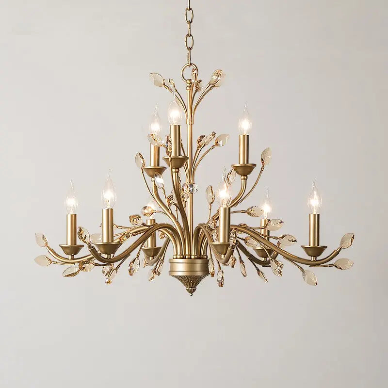 Modern Crystal Branche Chandelier - Brass ChandeliersLife®