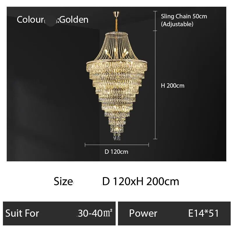 Duplex Villa Crystal Chandelier ChandeliersLife®