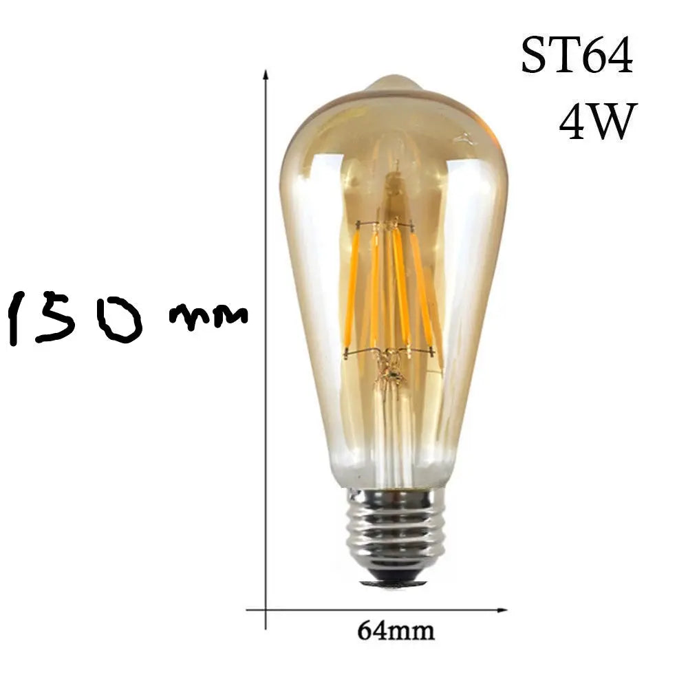 E27 4W Dimmable Vintage LED Retro Light Bulb LEDSone