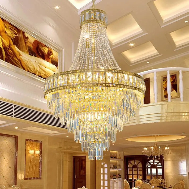 Banquet Hall Gold Modern Crystal Chandelier ChandeliersLife®