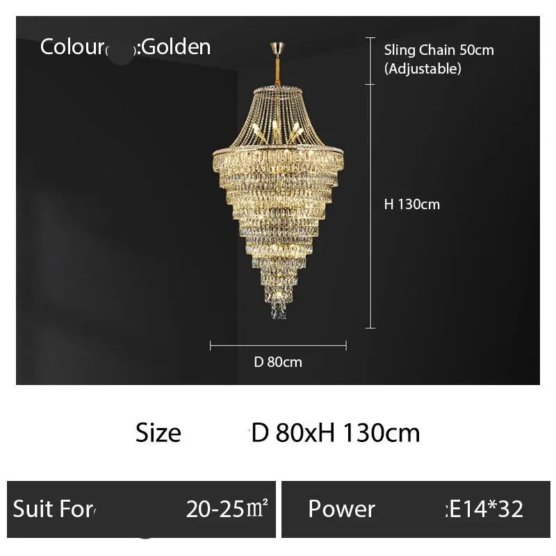 Duplex Villa Crystal Chandelier ChandeliersLife®