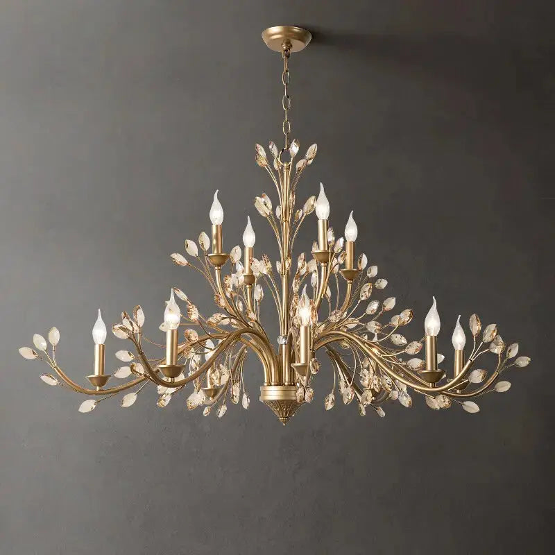 Modern Crystal Branch Chandelier - Amber ChandeliersLife®