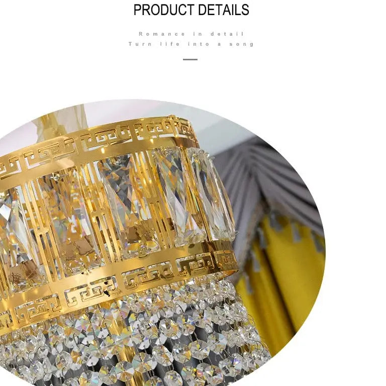 Banquet Hall Gold Modern Crystal Chandelier ChandeliersLife®