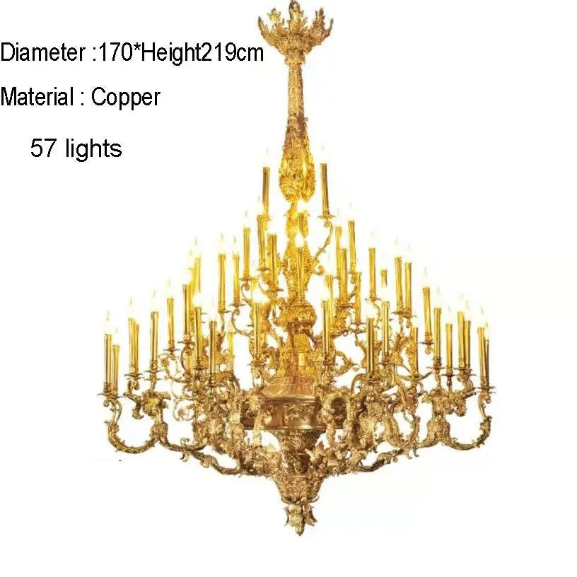 French Copper Luxury Villa Chandelier ChandeliersLife®