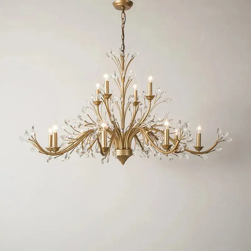 Modern Crystal Branch Chandelier - Amber ChandeliersLife®