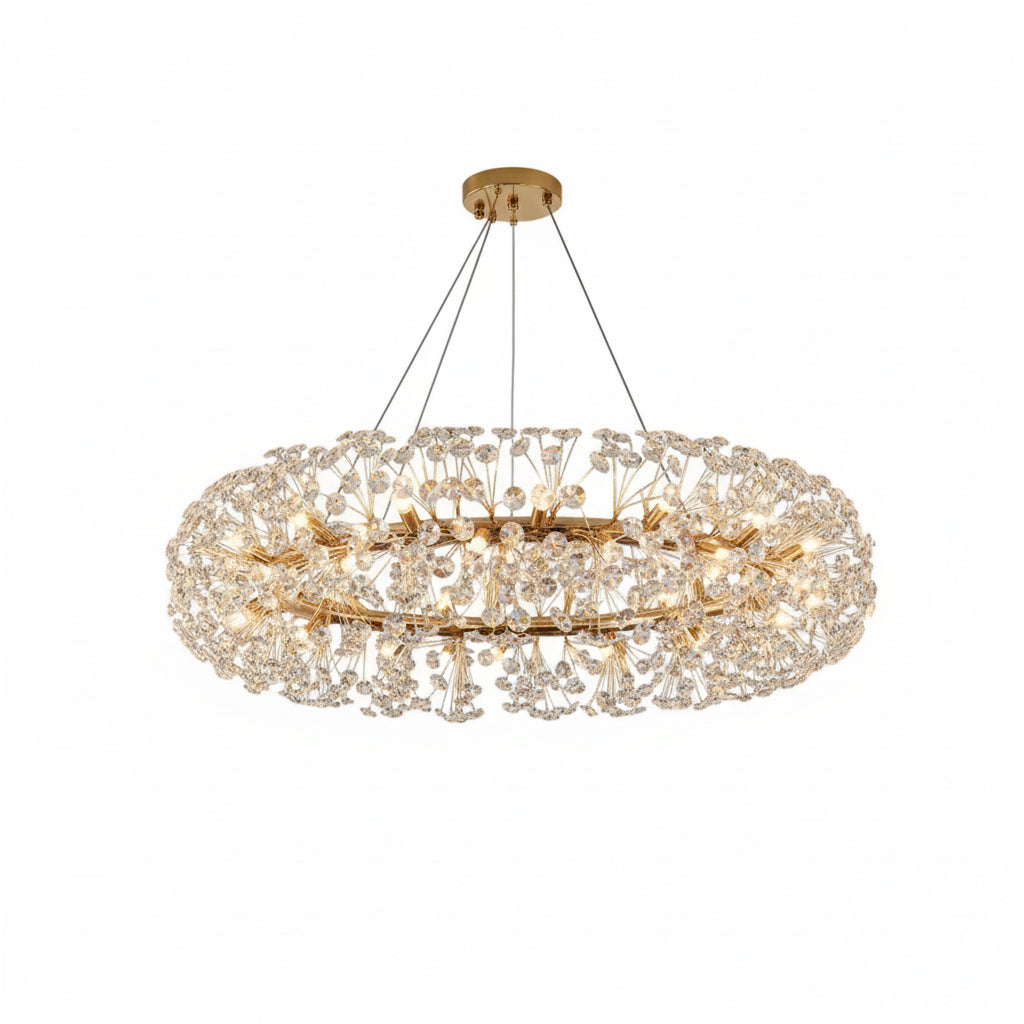 Gold Luxury Circular Chandelier ChandeliersLife®