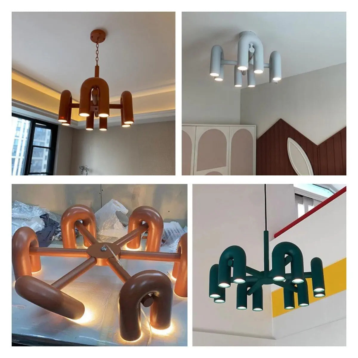 Nordic Creative Macaron U Shape Chandeliers ChandeliersLife®