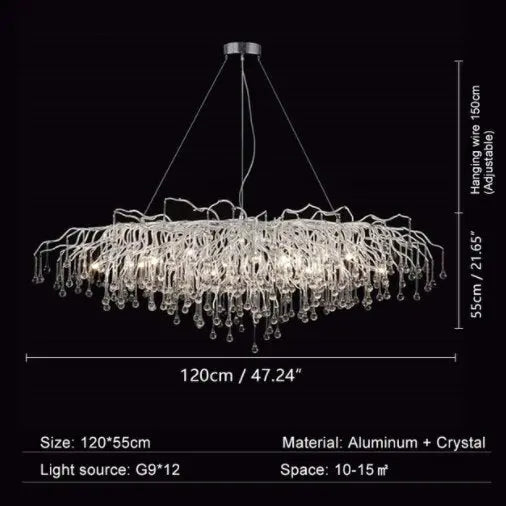 Raindrop Chrome Luxury Chandelier ChandeliersLife®