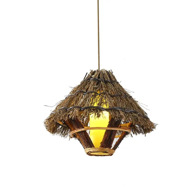 Retro Loft Bamboo Art Hanging Lamp ChandeliersLife®