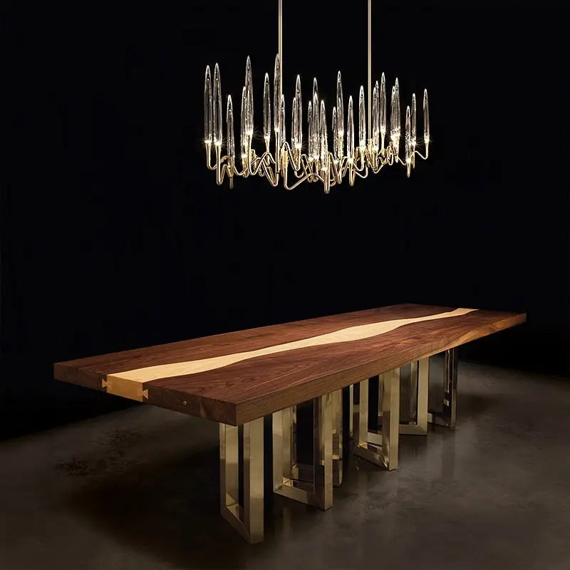 Luxury Nordic Tree Branch Candle Shaped Crystal Chandelier - Silver ChandeliersLife®