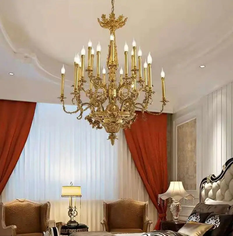 French Copper Luxury Villa Chandelier ChandeliersLife®