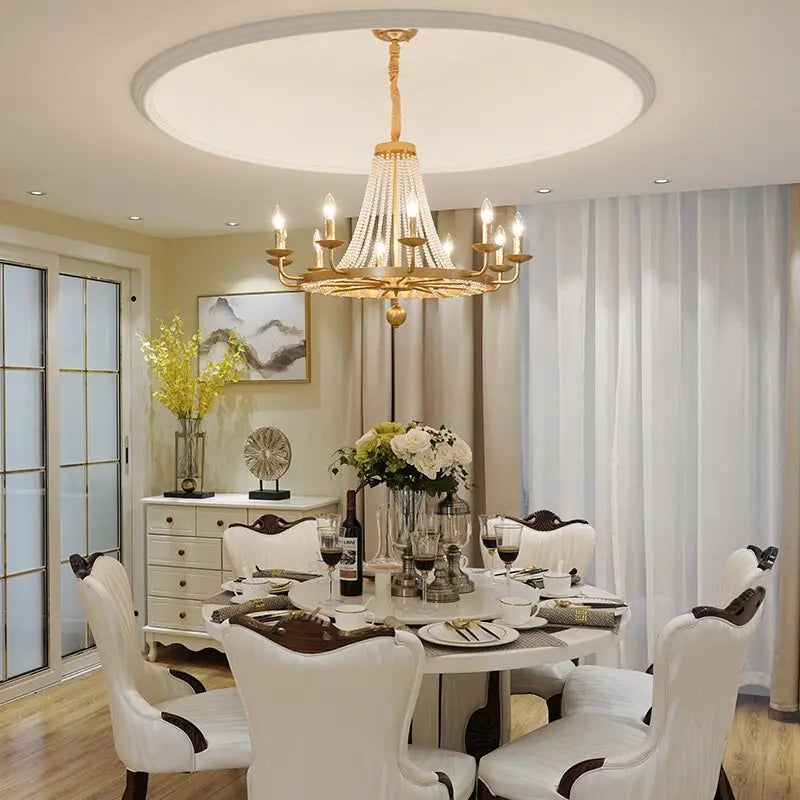 Country Candle Crystal Chandelier ChandeliersLife®