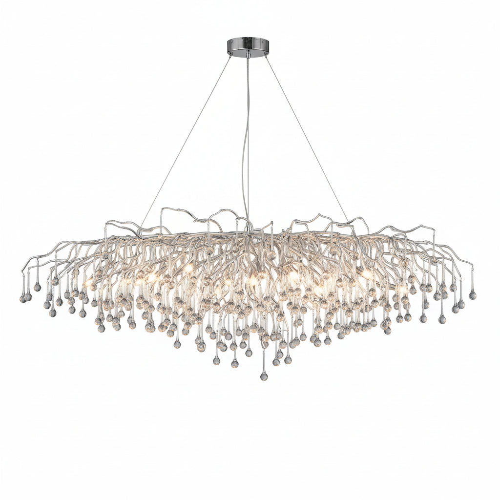 Raindrop Chrome Luxury Chandelier ChandeliersLife®