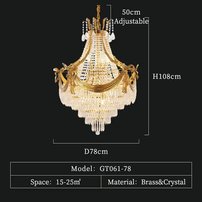 Crown Shape Crystal Chandelier ChandeliersLife®