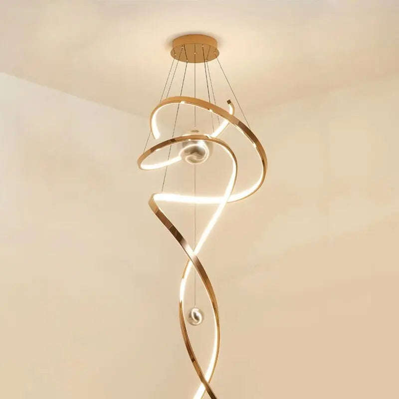 Stainless Steel Stair Chandelier ChandeliersLife®