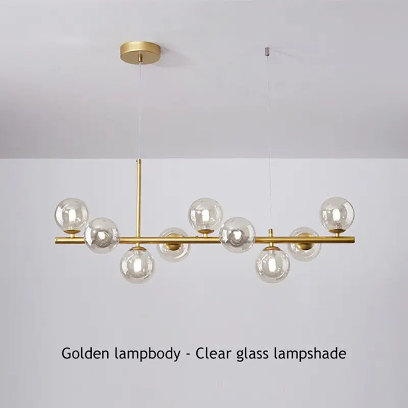 Modern Long Dining Room Chandeliers Glass Ball ChandeliersLife®