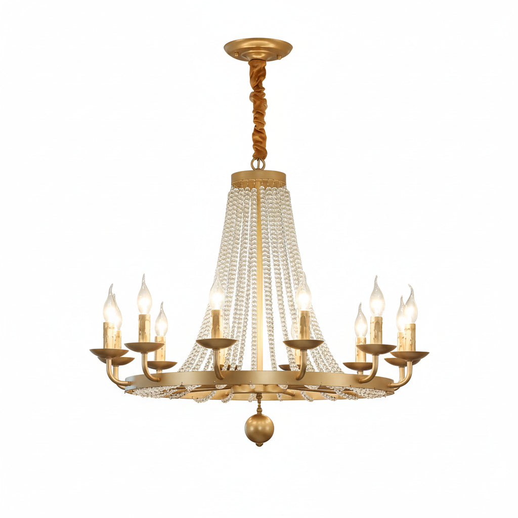 Country Candle Crystal Chandelier ChandeliersLife®