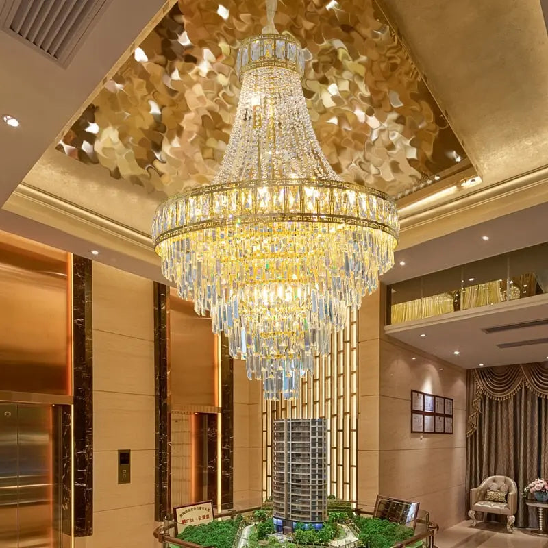 Banquet Hall Gold Modern Crystal Chandelier ChandeliersLife®