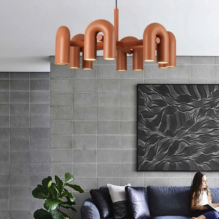 Nordic Creative Macaron U Shape Chandeliers ChandeliersLife®