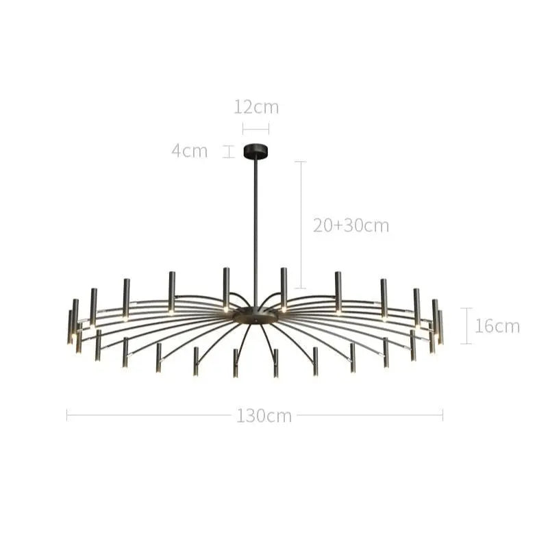 Bent and Adjustable Led Chandelier ChandeliersLife®