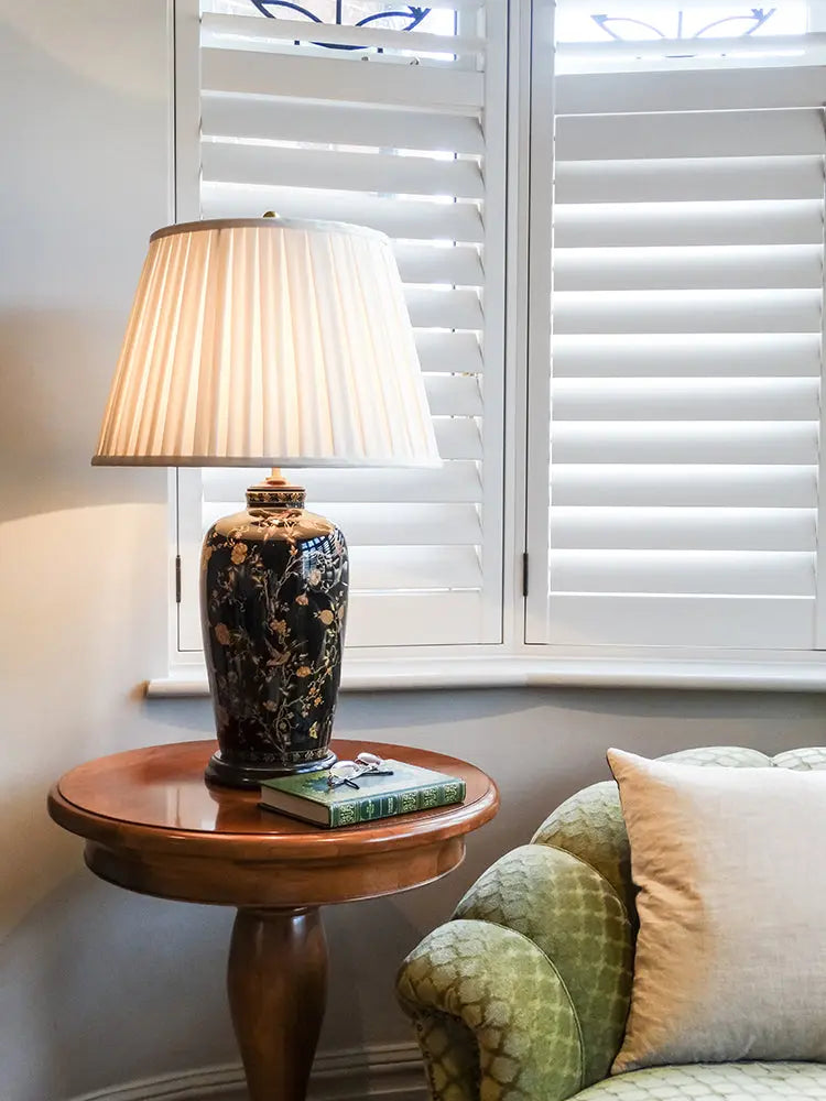 Black Birds Table Lamp Elstead Lighting